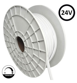 Neon LED Flexível 24V - 10W/m - Bobina 50m - 6x12mm - 6000K