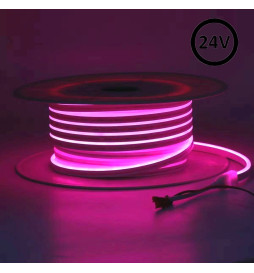 Néon LED flexible 24V - 10W/m - Bobine 50m - 6x12mm  - 6000K