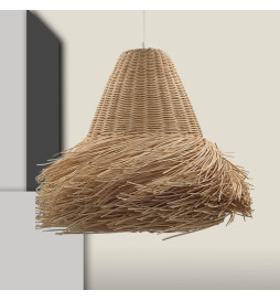 Lámpara Techo Colgante de Ratán casquillo E27 - RATTAN KEDAH