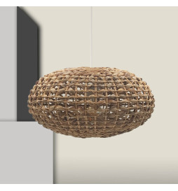 Lámpara Techo Colgante de Ratán casquillo E27 - RATTAN MEDAN