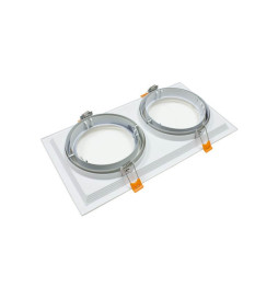 Dobbel justerbar hvit ramme for  AR111