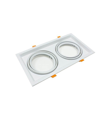 Dobbel justerbar hvit ramme for  AR111