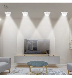 LED Downlight 44W Rund Justerbar - IP20 - 24º - CCT