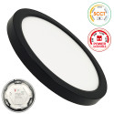 Plafon Circular Preto BONN CCT Ø135mm - Luminária Embutida Ajustável
