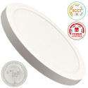 Plafon Circular Branco BONN CCT Ø230mm - Luminária Embutida Ajustável