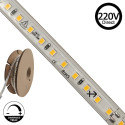 Tira LED 220V | 120xLED/m | 20m | SMD2835 | 1540Lm/M | 14W/M | IP67 | Corte cada 10cm