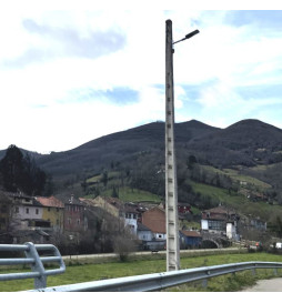 Suporte de poste para Farol - para Coluna e Parede - Aço Galvanizado - 50cm