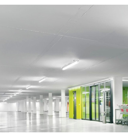 Vedenpitävä valaisin kahdelle LED-loistelampulle IP65 150cm