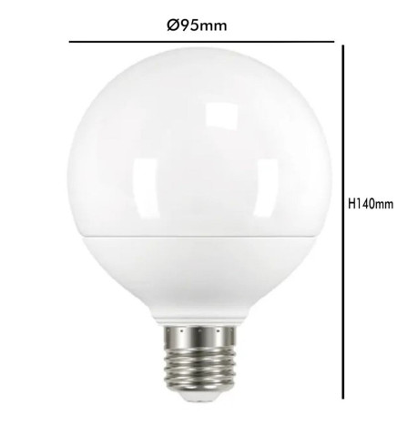 LED lyspære E27 15W G95 300-