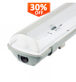 Vanntett armatur for to LED...