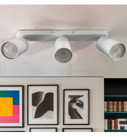 Kjøp Justerbar Taklampe ROTERDAM Hvit- 3 GU10 Spots