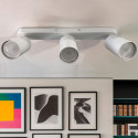 Acheter Applique Plafond Orientable ROTERDAM Blanc- 3 Spots GU10