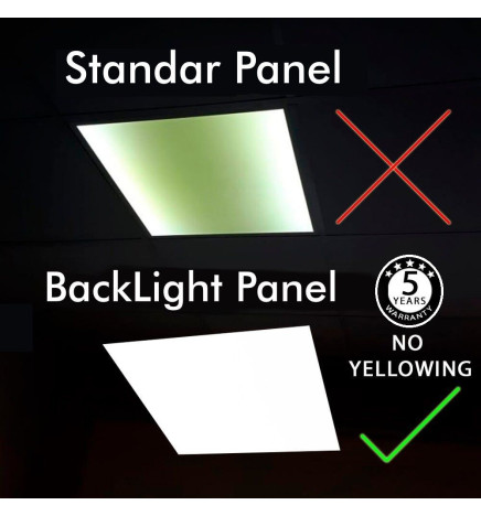 PACK 8 Dalles 60X60 LED -SLIM FRAME- 40W - Philips Driver - UGR17