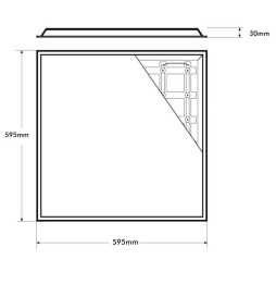 PACK 8 LED-Paneeli 60x60  -SLIM FRAME-40W - Philips Driver - UGR17