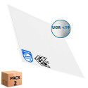 PACK x2 Panel LED 60x60 -SLIM FRAME- 40W - Philips Driver - UGR17