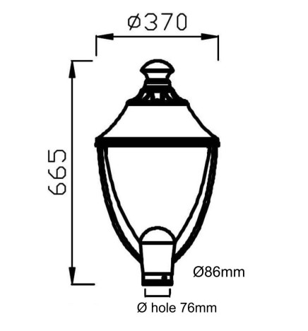 Farol  LED 40W  VALLEY Philips Lumileds SMD 3030 165Lm/W