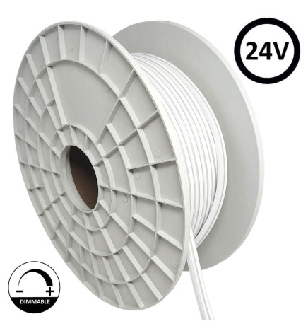 Neon LED flessibile 24V - 10W/m - Bobina 50m - 6x12mm