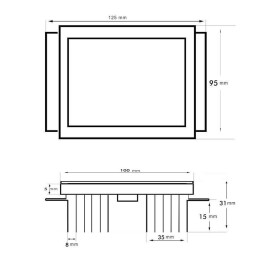 Optisk LED-modul 40W LUMILEDS för gatubelysning