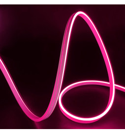 Bobina Neon LED Flexível 50M 24V 13W/M | Corte 1cm | Rosa