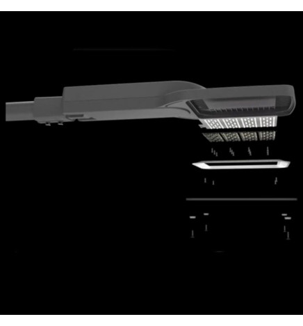 LED-gatubelysning 10W - 100W AARHUS Philips Driver Programmerbar SMD5050 240Lm / W