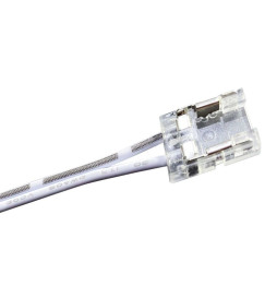 Gennemsigtigt stik til LED strips - COB + SMD - 10mm - IP20