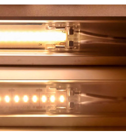 Connecteur transparent pour rubans LED COB + SMD  - 10mm - IP20