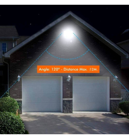 LED-Flutlichtstrahler 30W NEW  AVANT OSRAM CHIP DURIS E 2835 - Bewegungssensor PIR