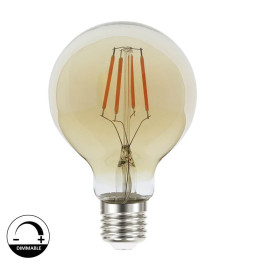 LED-lamppu Hehkulanka E27 5W G80 Vintage Gold - Himmennettävä