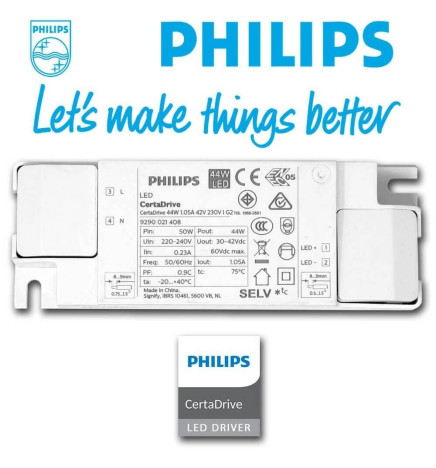 Faretto LED 40W UPPSALA Bianco PHILIPS Driver binario TRIFASE CRI+92