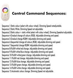 RGBW LED strip kontroller DC 12-24V 6A * CH