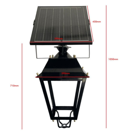 Farol  LED Villa SOLAR 300W Chip LUMILEDS - Aço