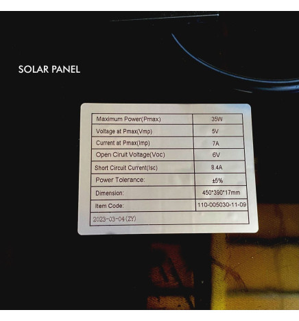 Farola LED Villa SOLAR 300W  Chip LUMILEDS - Acero