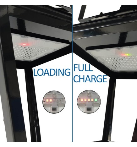 Solcellslampa LED - Villa - 300W  Chip LUMILEDS - Stål