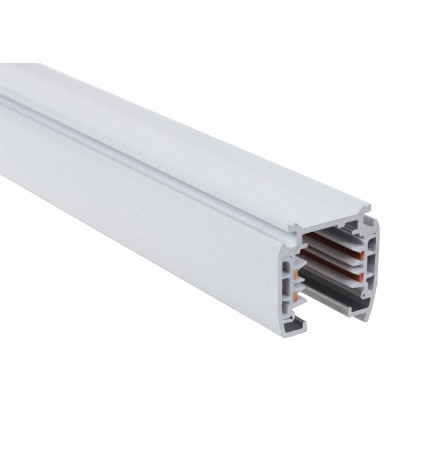 Skinnesystem 3-faset 2M Hvid