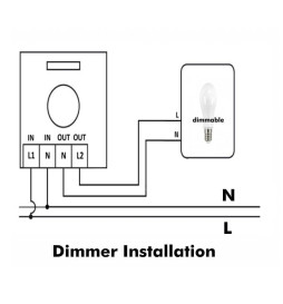 LED Dimmer Triac 200W + IR fjernbetjening
