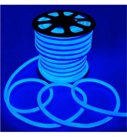 Neón LED 8W Flexivel 12V Bobina  25m  8mm Azul