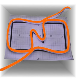 8W Neon Joustava LED 12V 25m 8mm Oranssi