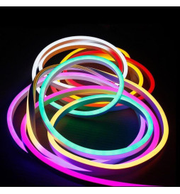 Neón LED 8W Flexible 12V Bobina  25m 8mm  Azul