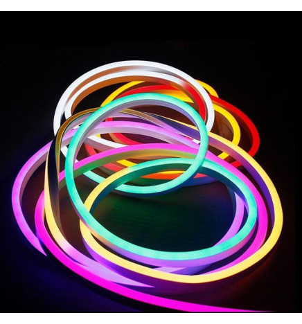 Neón LED 8W Flexible 12V Bobina  25m 8mm  Azul