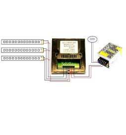 Monokromatisk berøringscontroller til LED-strimler RGB 12-24 V. DC