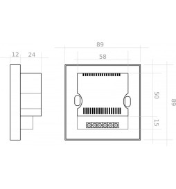 Monokromatisk berøringscontroller til LED-strimler RGB 12-24 V. DC