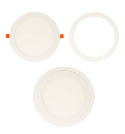 Capa de aro branco suplementar para Downlight