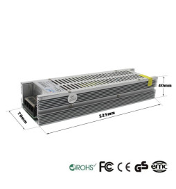 Strømforsyning 12V 200W IP20 Aluminium