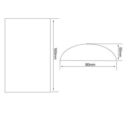 LED 12W Wandleuchte Außen CANNES