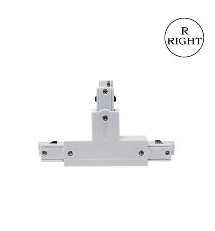 Connecteur type "T" rail triphasé DROIT