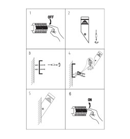 LED-vägglampa BREMEN 8W exteriör