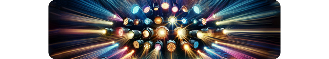 LED-show för belysning - Professionella spotlights för evenemang