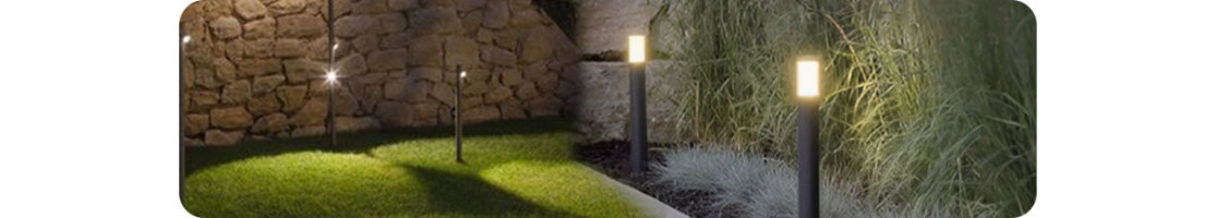 Balizas LED de Parede ou de solo para Exterior - Luzes de Sinalização 